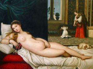 TITIEN, Vénus d'Urbino, 1538, h/t, Galerie des Offices, http://www.insecula.com/oeuvre/O0024552.html.
