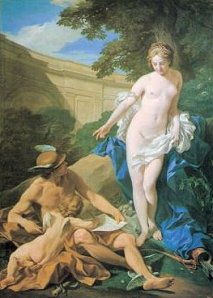C. VAN LOO, Vénus et Hermès, 1748, h/t, http://www.sylvie-tribut-astrologue.com/tag/hermesmercure-et-aphroditevenus-par-van-loo-musee-du-prado-a-madrid/, © Musée du Prado.